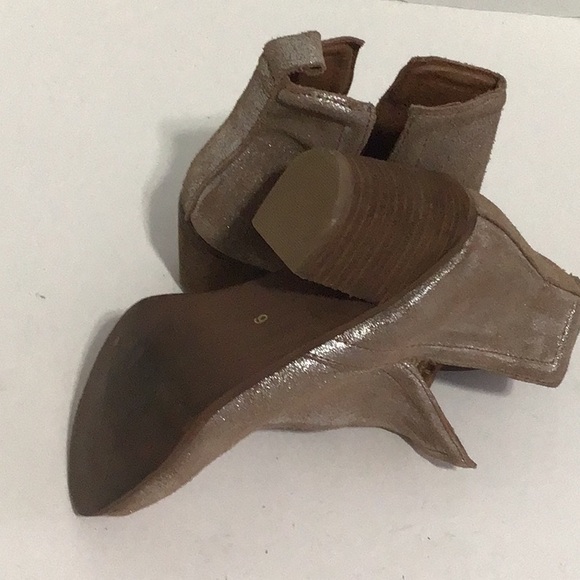 Diba True Womens Later On Metallic Cowboy Casual Ankle Boots Size 6 - Picture 12 of 12